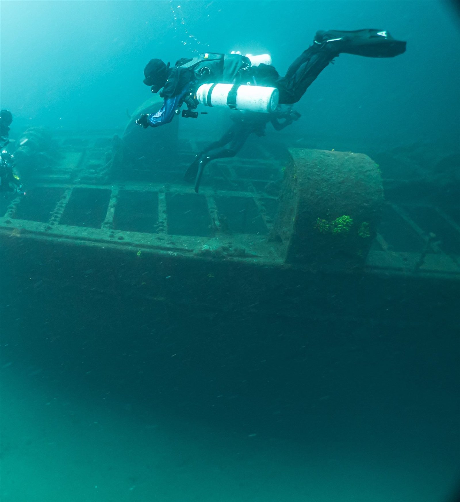 Sidemount merülés pillanat